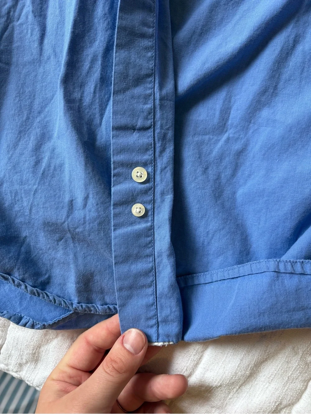Gucci Men's Classic Blue Button-Down Shirt
