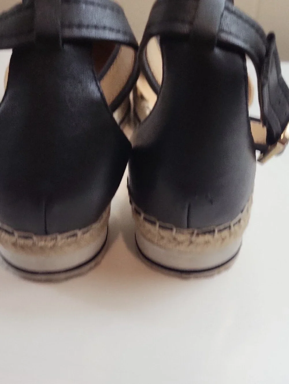 Gibson Latimer Leopard Print Espadrille Flats in Tan and Black