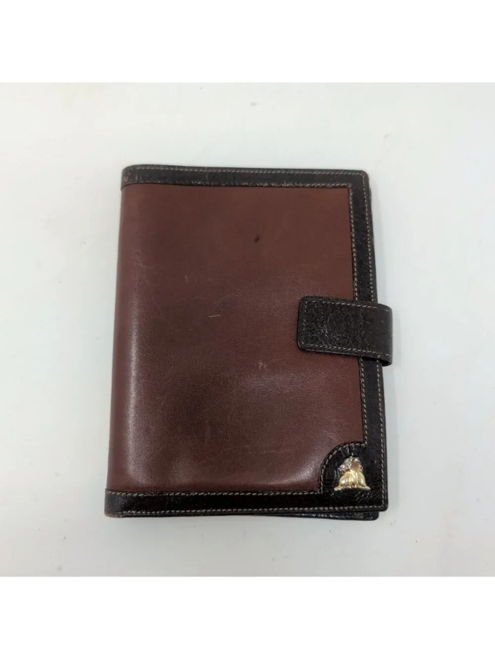 Vintage 60s Mark Cross Wallet Leather Brown
