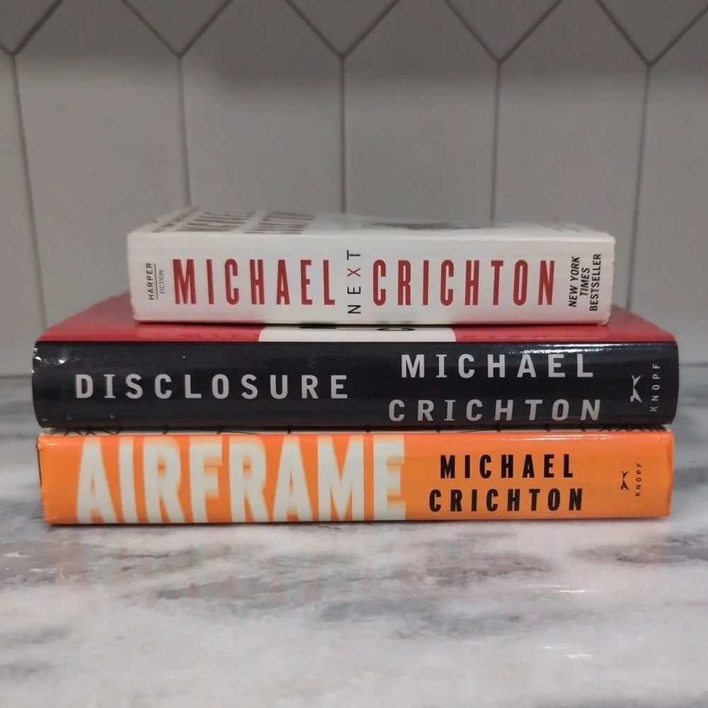 Michael Crichton Standalone Novels, Next Airframe Disclosure Hardcover Paperback