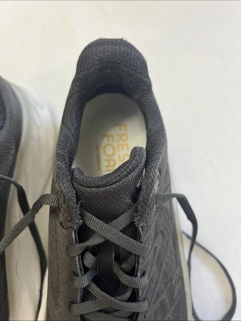 New Balance Fresh Foam X More v4 Black Phantom White Grey WM0RBK4 Size 9.5 WIDE