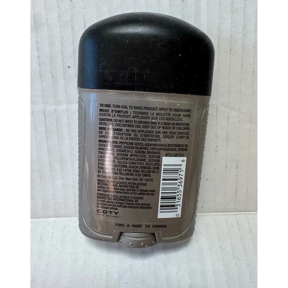 Adidas SPORT FEVER Men Deodorant 2 Fl oz 100 Discontinued Clear Stick Smart Tech