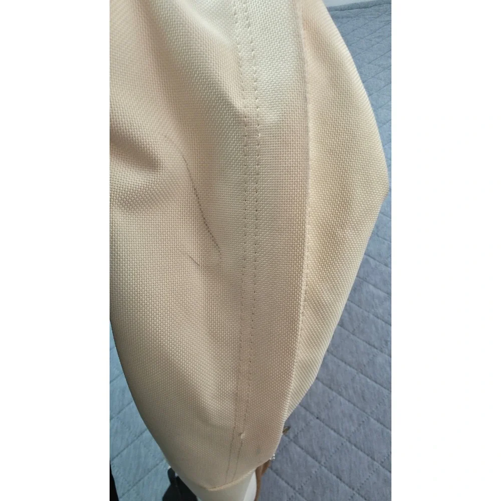 JanSport Backpack Cream Tan Suede Bottom Tillys Keychain Accessory