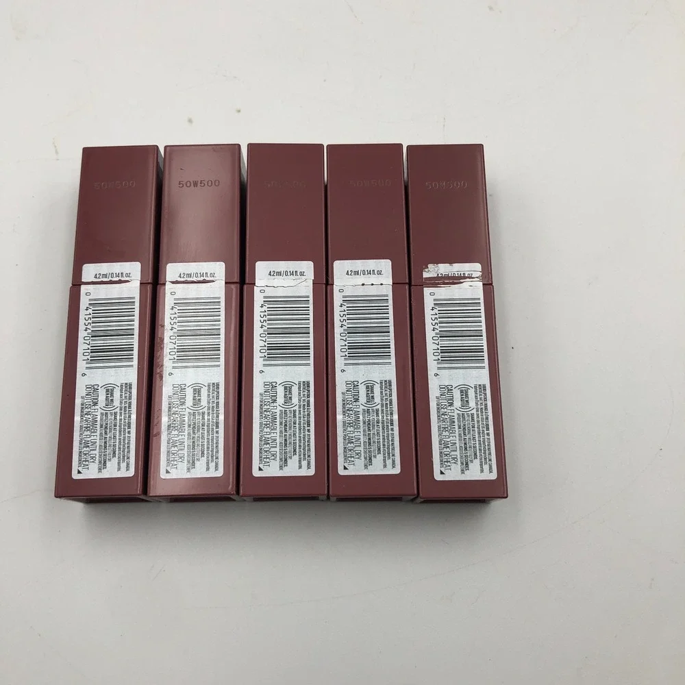 Lot of 5 Maybelline New York Super Stay Vinyl Ink Longwear 4.2ml (#40 WITTY)