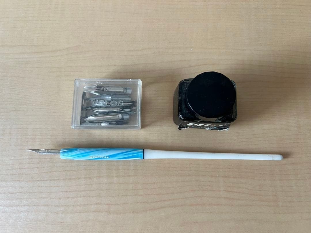 Pilot Black Ink and Dip Pen Set