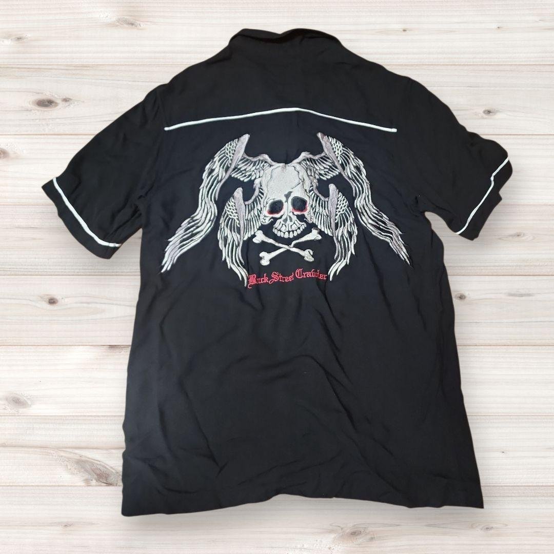 BACK STREET CRAWLER Bowling Shirt Black M Short Sleeve Shirt