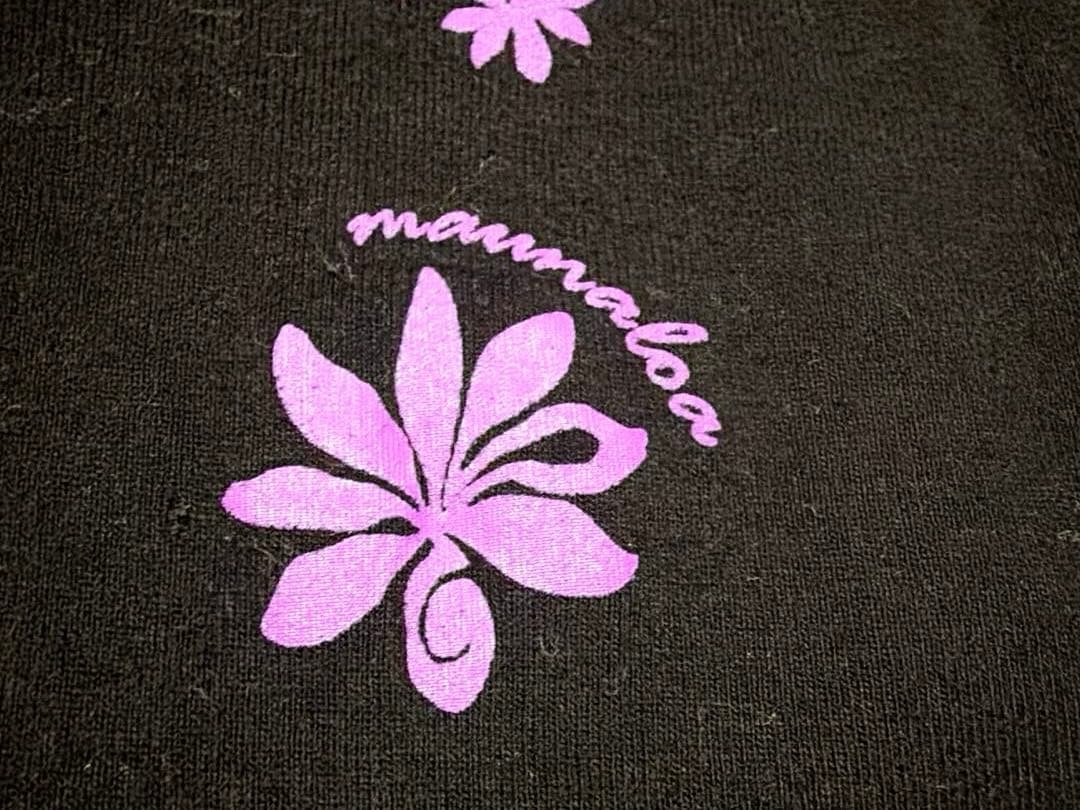 Maunaloa 7-Sleeve Hula Dance T-Shirt, XL Size, Tiare Hawaiian Quilt Pattern